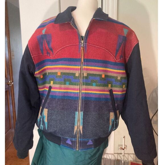 Pendleton Mens XXL Coat Jacket Wool Jacquard Native American Thinsulate lining - Picture 1 of 6